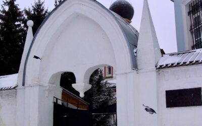 Ворота ограды (у Покровской церкви) Ново-Голутвина монастыря