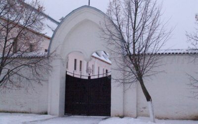 Ворота ограды (у настоятельского корпуса) Ново-Голутвина монастыря