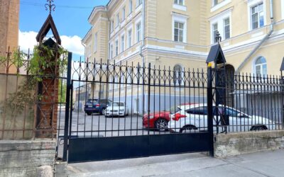 Ограда дворцовой электростанции в Царском Селе
